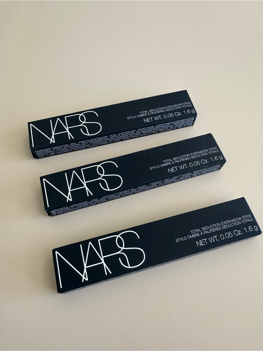 NWT NARS Total Seduction Black Eye Shadow Stick Set of 3 / Or buy separate